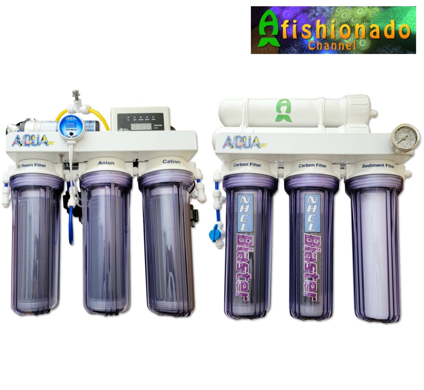 AquaFX Afishionado-Special RO/DI System - Chloramine Blaster - 200GPD
